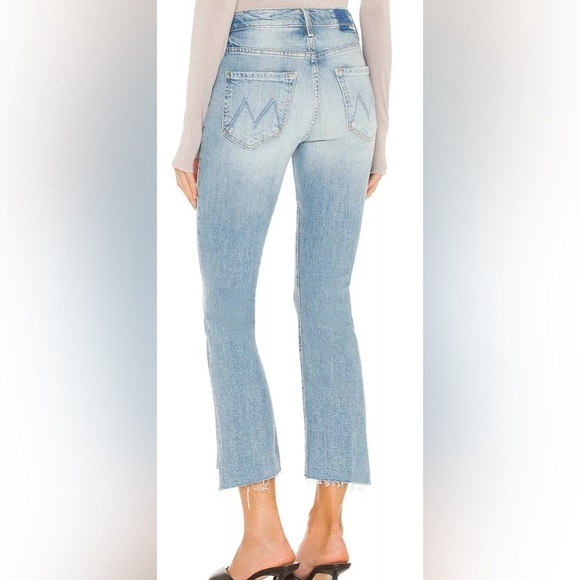 MOTHER Superior The insider Crop Step Fray I Confess Blue Size 26 - Picture 4 of 14